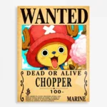 Anime Metal Poster Wall Decor - OP - Tony Tony Chopper Wanted