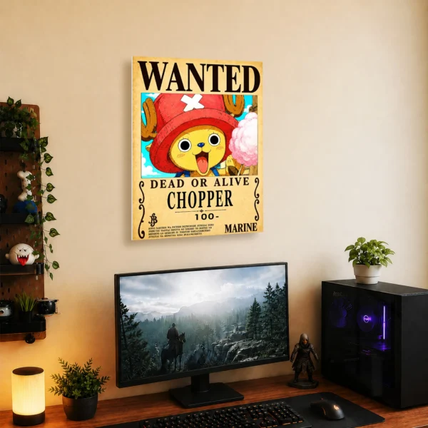 Anime Metal Poster Wall Decor - OP - Tony Tony Chopper Wanted - Image 5