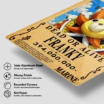 Anime Metal Poster Wall Decor - OP - Franky Wanted - Image 6