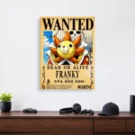 Anime Metal Poster Wall Decor - OP - Franky Wanted - Image 4