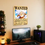 Anime Metal Poster Wall Decor - OP - Monkey D. Luffy Wanted - Image 5