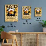 Anime Metal Poster Wall Decor - OP - Trafalgar D. Water Law Wanted - Image 7