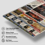 Anime Metal Poster Wall Decor - Dark Fantasy Newspaper - Image 6