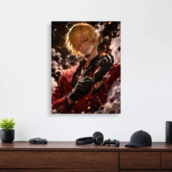 Anime Metal Poster Wall Decor - OP - Sanji - Image 4