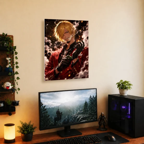 Anime Metal Poster Wall Decor - OP - Sanji - Image 5