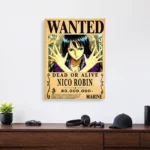 Anime Metal Poster Wall Decor - OP - Nico Robin Wanted - Image 4
