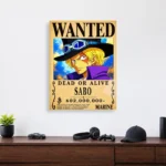 Anime Metal Poster Wall Decor - OP - Sabo Wanted - Image 4
