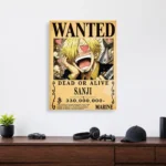 Anime Metal Poster Wall Decor - OP - Sanji Wanted - Image 4