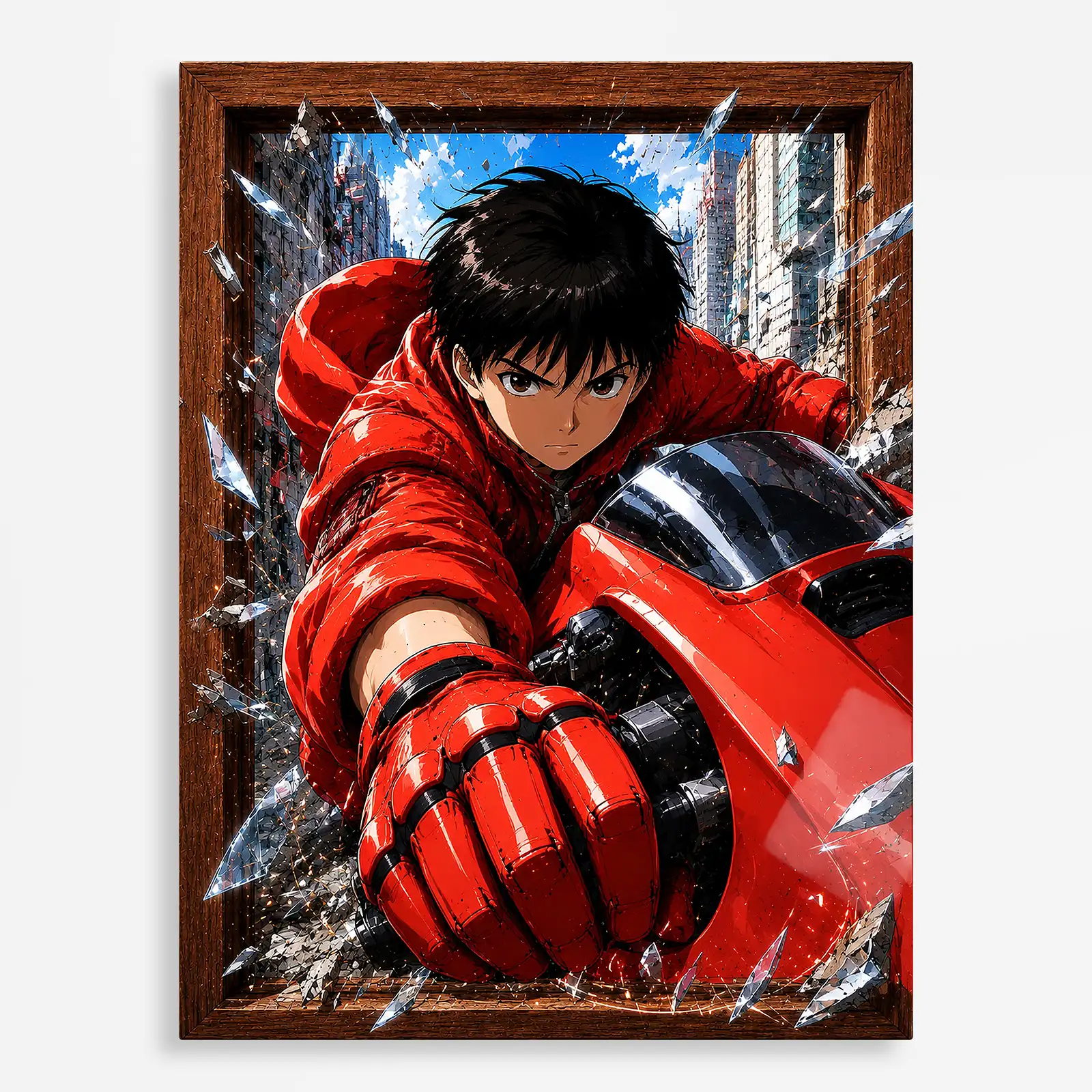 anime metal poster (3) s1 Anime Metal Poster Wall Decor - Neo City - A - Image 1