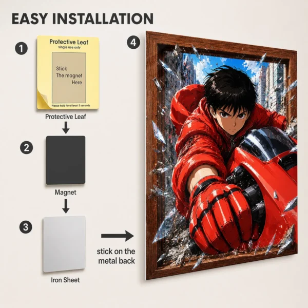 Anime Metal Poster Wall Decor - Neo City - A - Image 2