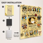 Anime Metal Poster Wall Decor - OP Wanted - Image 2