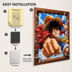 Anime Metal Poster Wall Decor - OP - Monkey D. Luffy - Image 2