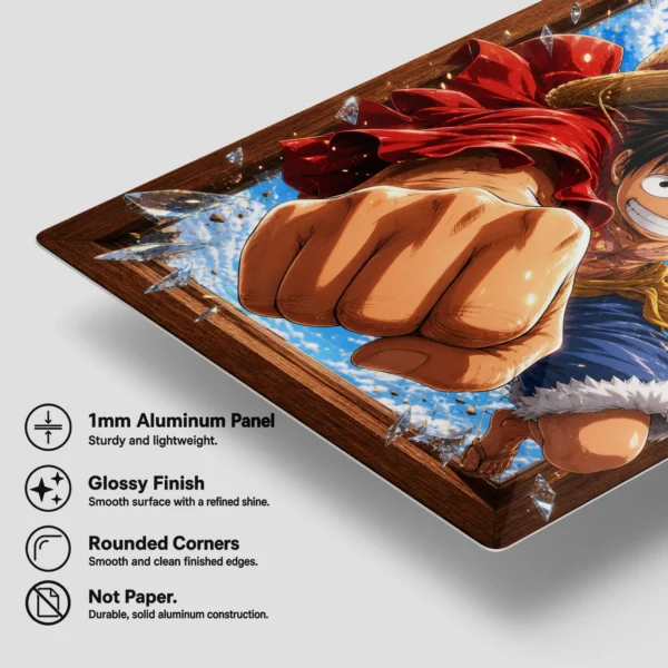Anime Metal Poster Wall Decor - OP - Monkey D. Luffy - Image 6