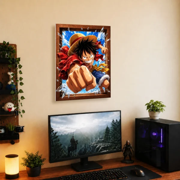 Anime Metal Poster Wall Decor - OP - Monkey D. Luffy - Image 5