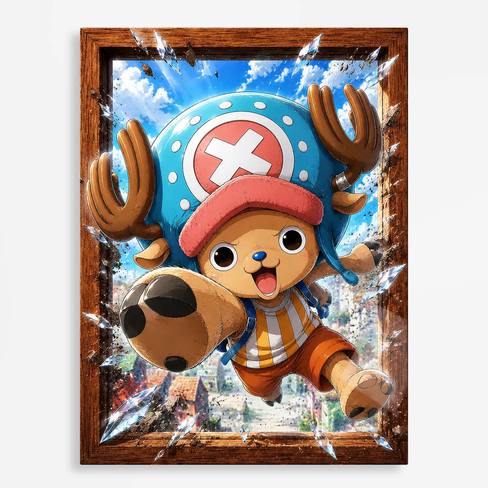 anime metal poster (307) s1 Anime Metal Poster Wall Decor - OP - Tony Tony Chopper - Image 1