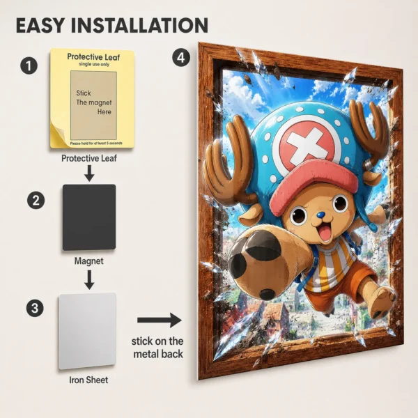 Anime Metal Poster Wall Decor - OP - Tony Tony Chopper - Image 2