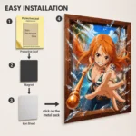 Anime Metal Poster Wall Decor - OP - Nami - A - Image 2