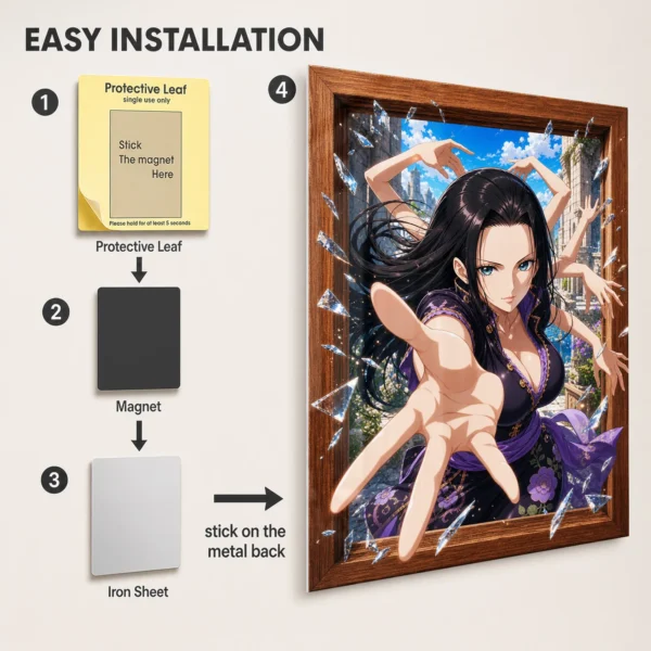 Anime Metal Poster Wall Decor - OP - Nico Robin - Image 2