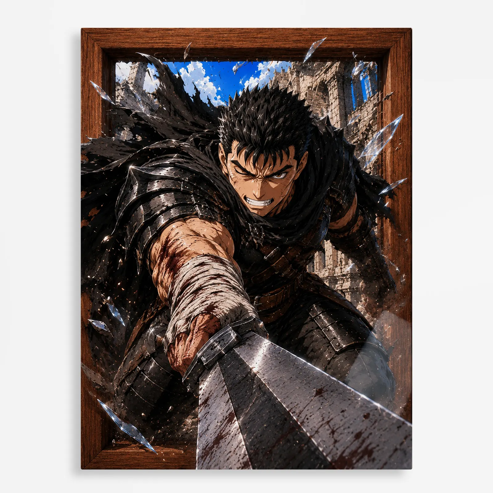 anime metal poster (31) s1 Anime Metal Poster Wall Decor - Dark Fantasy Guts - A - Image 1