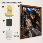 Anime Metal Poster Wall Decor - Dark Fantasy Guts - A - Image 2