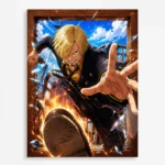 Anime Metal Poster Wall Decor - OP - Sanji - A