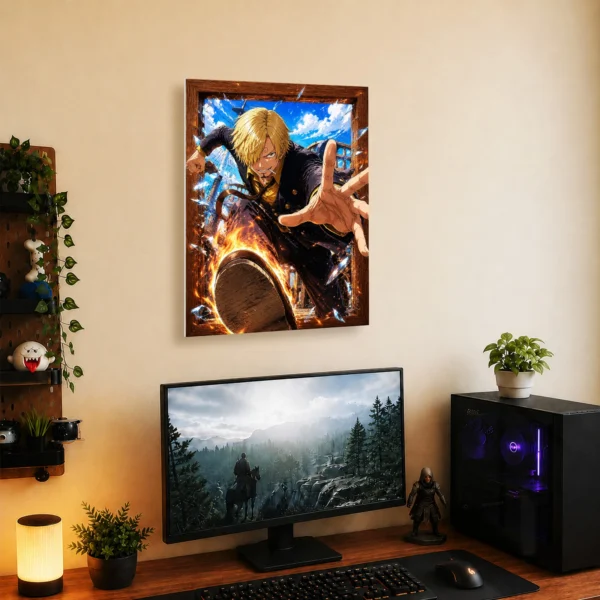 Anime Metal Poster Wall Decor - OP - Sanji - A - Image 5