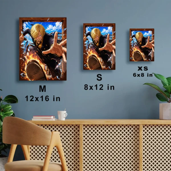 Anime Metal Poster Wall Decor - OP - Sanji - A - Image 7