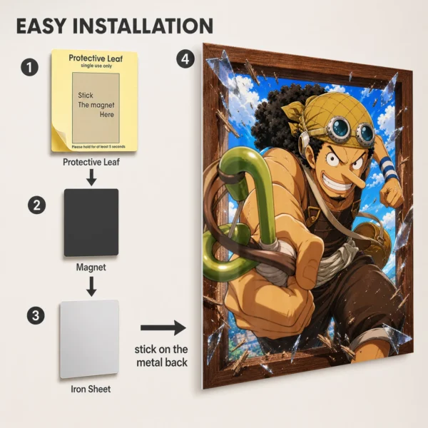 Anime Metal Poster Wall Decor - OP - Usopp - Image 2