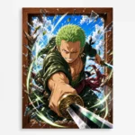 Anime Metal Poster Wall Decor - OP - Roronoa Zoro - A