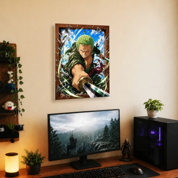 Anime Metal Poster Wall Decor - OP - Roronoa Zoro - A - Image 5