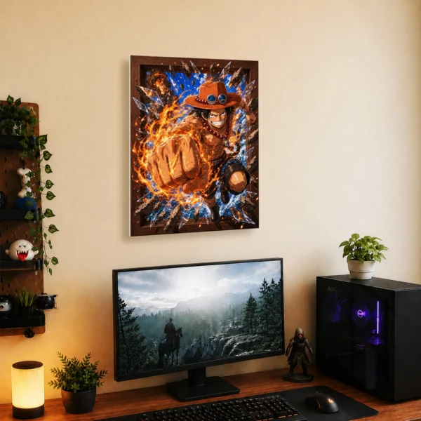 Anime Metal Poster Wall Decor - OP - Portgas D. Ace - Image 5