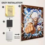 Anime Metal Poster Wall Decor - OP Gear 5 - Image 2