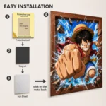 Anime Metal Poster Wall Decor - OP - Luffy - Image 2