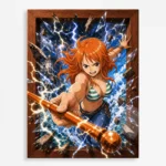 Anime Metal Poster Wall Decor - OP - Nami - B
