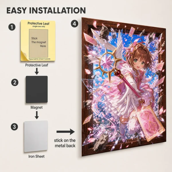 Anime Metal Poster Wall Decor - Cardcaptor - Image 2