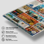 Anime Metal Poster Wall Decor - OP - Straw Hat Pirates - Image 6