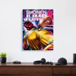 Anime Metal Poster Wall Decor - OPM - Saitama - Image 4