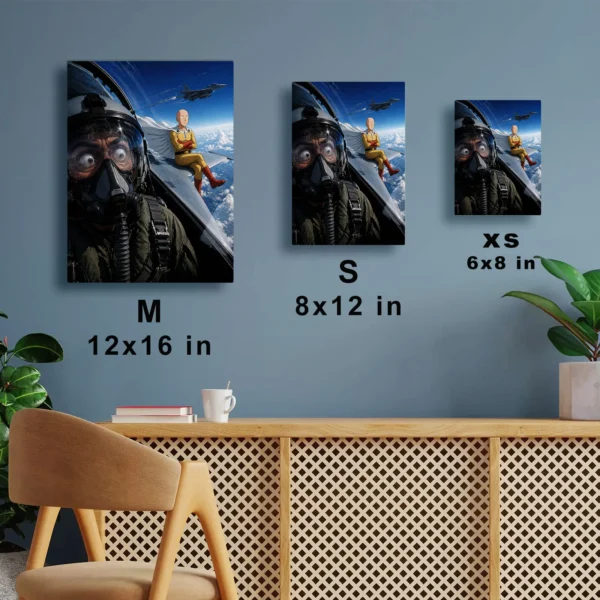 Anime Metal Poster Wall Decor - OPM - Saitama - A - Image 7