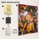 Anime Metal Poster Wall Decor - OPM - B - Image 2