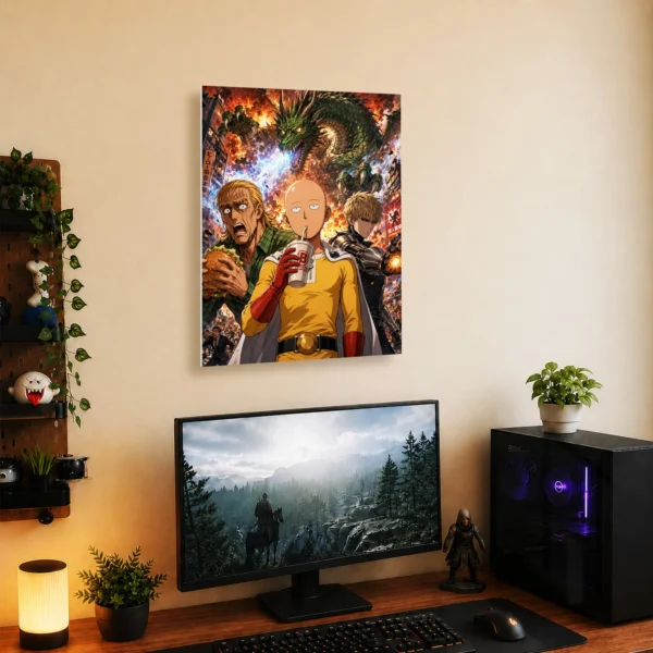 Anime Metal Poster Wall Decor - OPM - B - Image 5