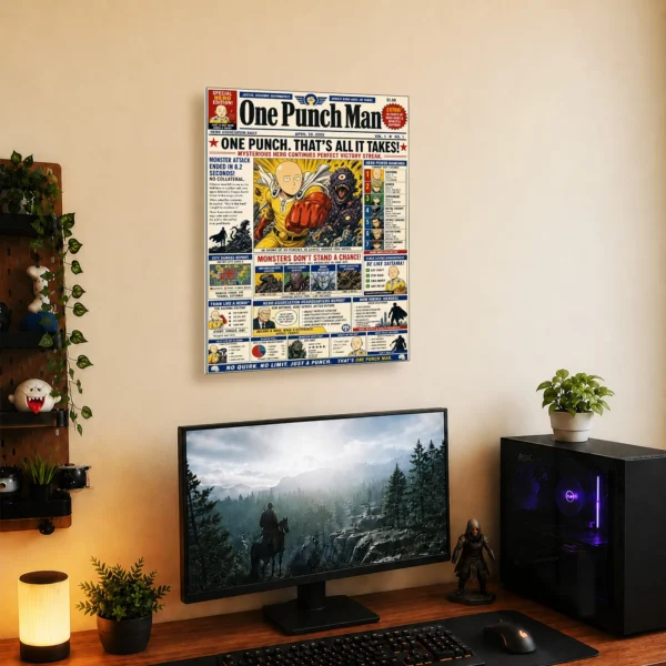 Anime Metal Poster Wall Decor - OPM - C - Image 5