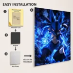Anime Metal Poster Wall Decor - Poke - Lucario - Image 2