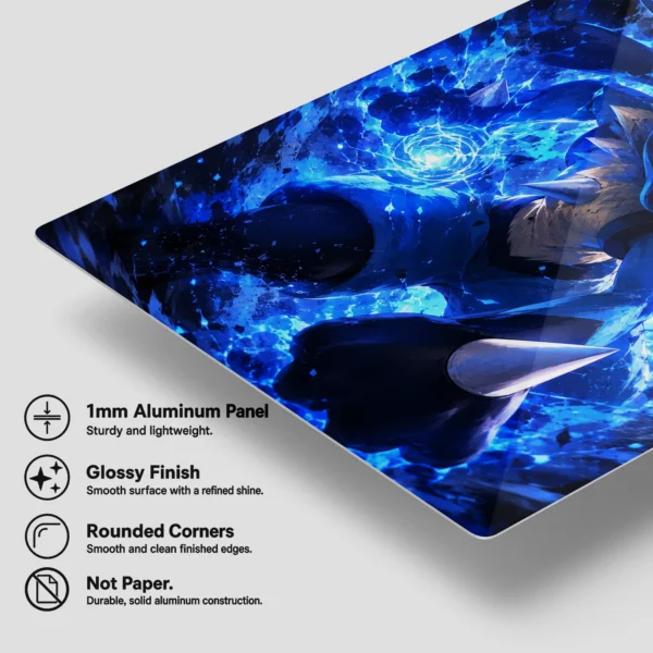 Anime Metal Poster Wall Decor - Poke - Lucario - Image 6