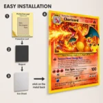 Anime Metal Poster Wall Decor - Poke - Charizard - Image 2