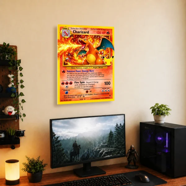 Anime Metal Poster Wall Decor - Poke - Charizard - Image 5