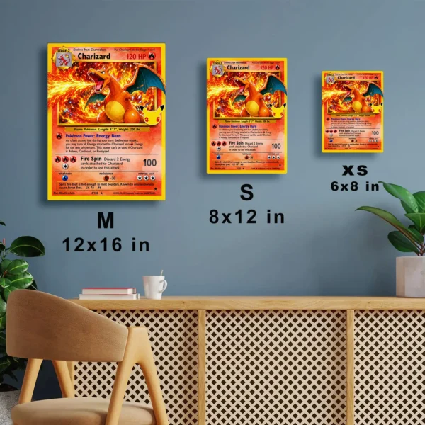 Anime Metal Poster Wall Decor - Poke - Charizard - Image 7