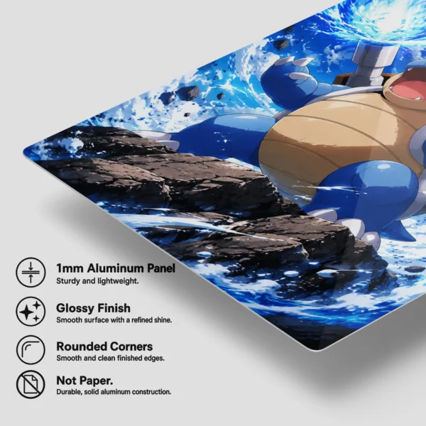 Anime Metal Poster Wall Decor - Poke - Blastoise - Image 6