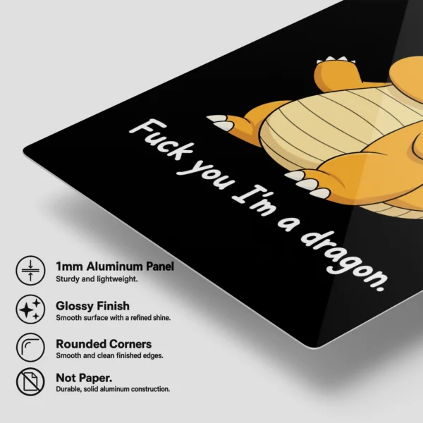 Anime Metal Poster Wall Decor - Poke - Dragonite - Image 6