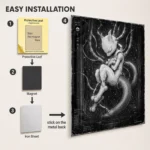 Anime Metal Poster Wall Decor - Poke - Mewtwo - Image 2