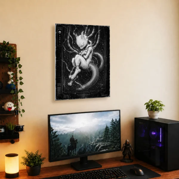 Anime Metal Poster Wall Decor - Poke - Mewtwo - Image 5